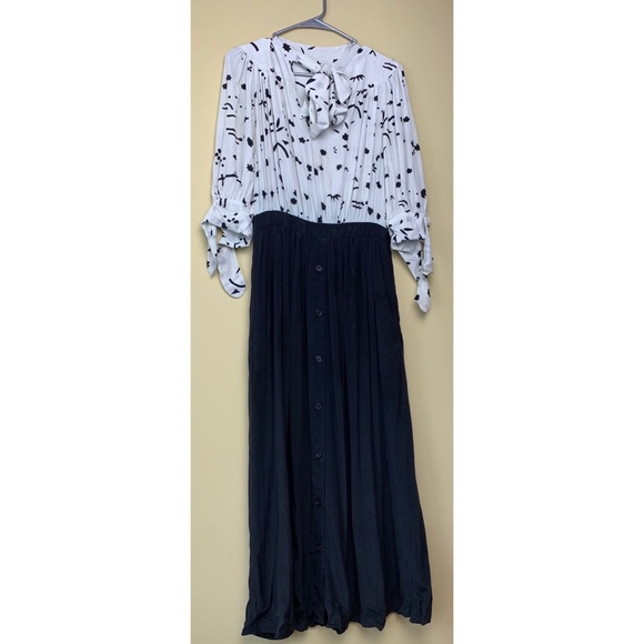 MAYLE 2017 Silk Tied Collar Buttoned Dress - Picture 3 of 7